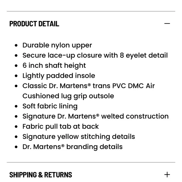 Dr. Martens Black Lace-Up Boots with Yellow Stitching - Picture 6 of 6